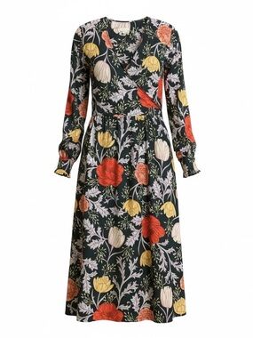 BARBOUR Nahla Navy Floral Dress 8